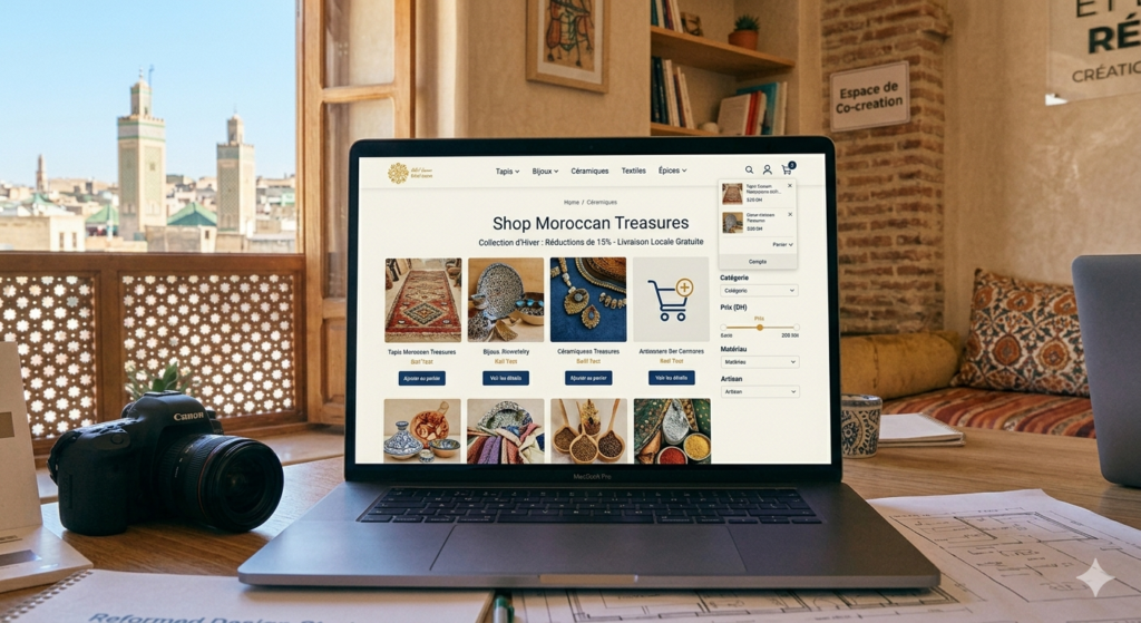 Conception de site web et boutique e-commerce sur mesure offrant une expérience utilisateur optimisée et des performances commerciales accrues.